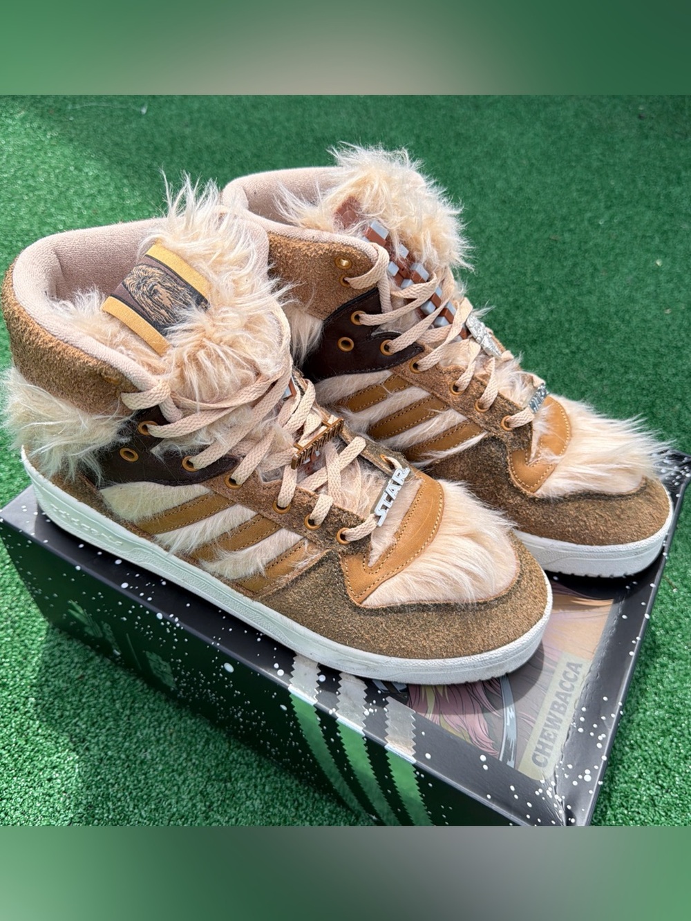 Size 11 -Star Wars x ADIDAS  MEN Rivalry High Chewbacca- 40th Anniversary-FX9290